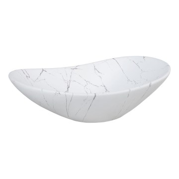COMAD UN-LENA-MW17 - Lavandino da appoggio LENA 61,5x36 cm ceramiche/bianco opaco