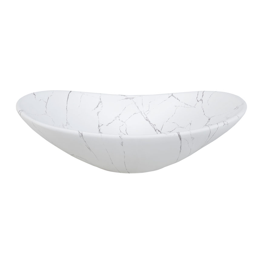 COMAD UN-LENA-MW17 - Lavandino da appoggio LENA 61,5x36 cm ceramiche/bianco opaco