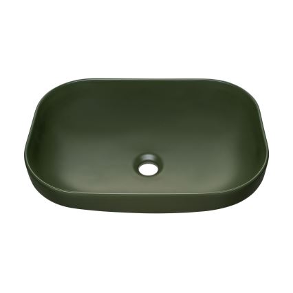 COMAD UN-NELI-MFG - Lavabo da appoggio NELI 50,4x35,2 cm ceramica/verde opaco