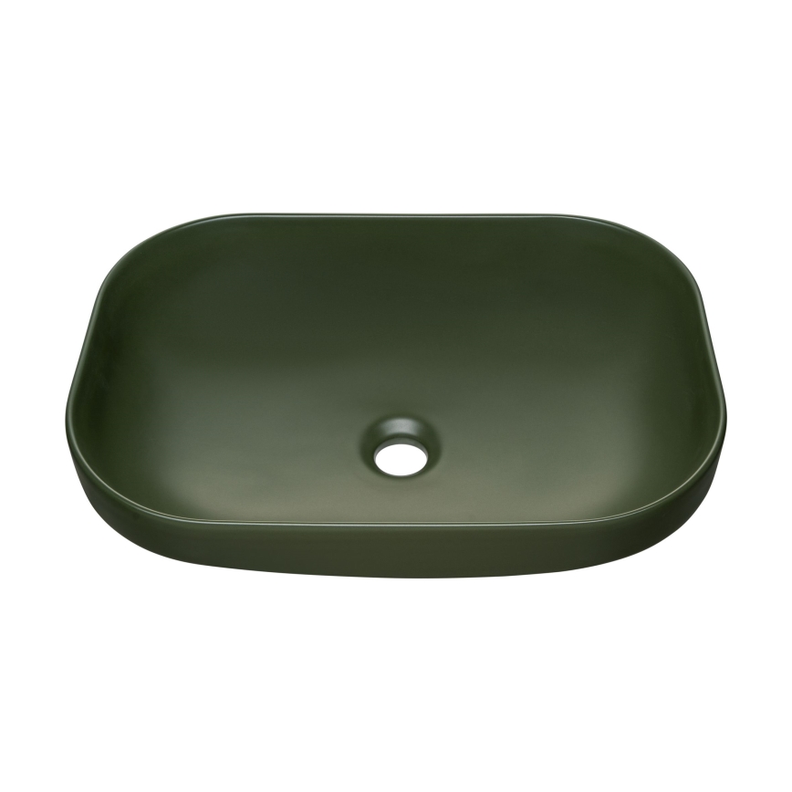 COMAD UN-NELI-MFG - Lavandino da appoggio NELI 50,4x35,2 cm ceramiche/opaco verde
