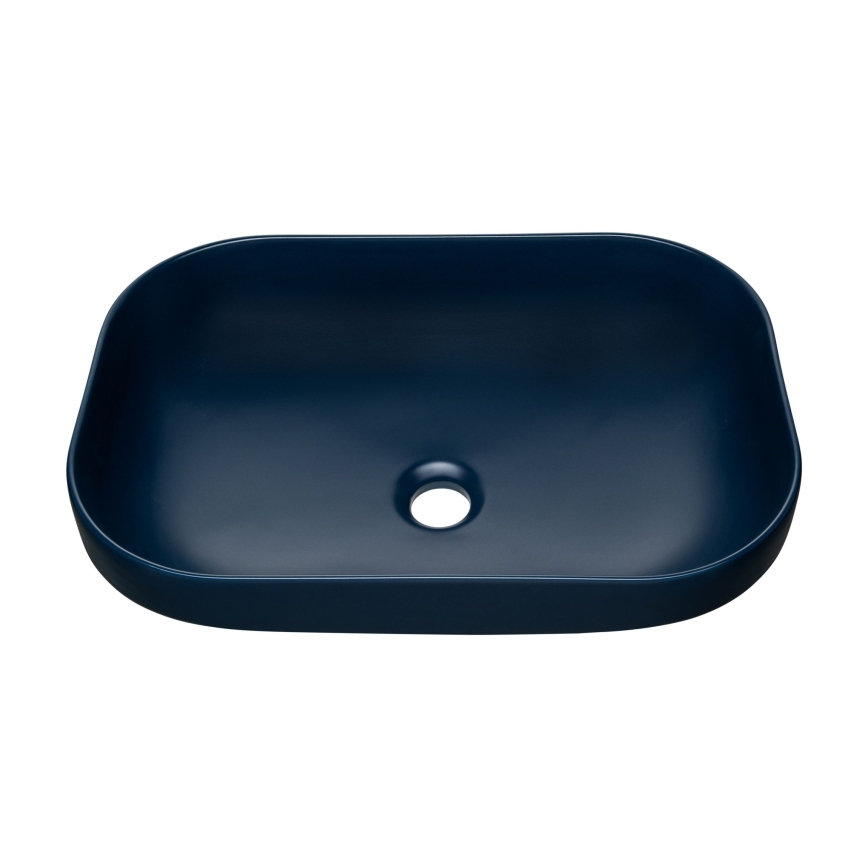 COMAD UN-NELI-MNB - Lavandino da appoggio NELI 50,4x35,2 cm ceramiche/opaco navy blu