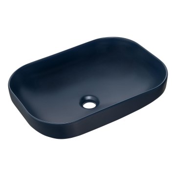 COMAD UN-NELI-MNB - Lavandino da appoggio NELI 50,4x35,2 cm ceramiche/opaco navy blu