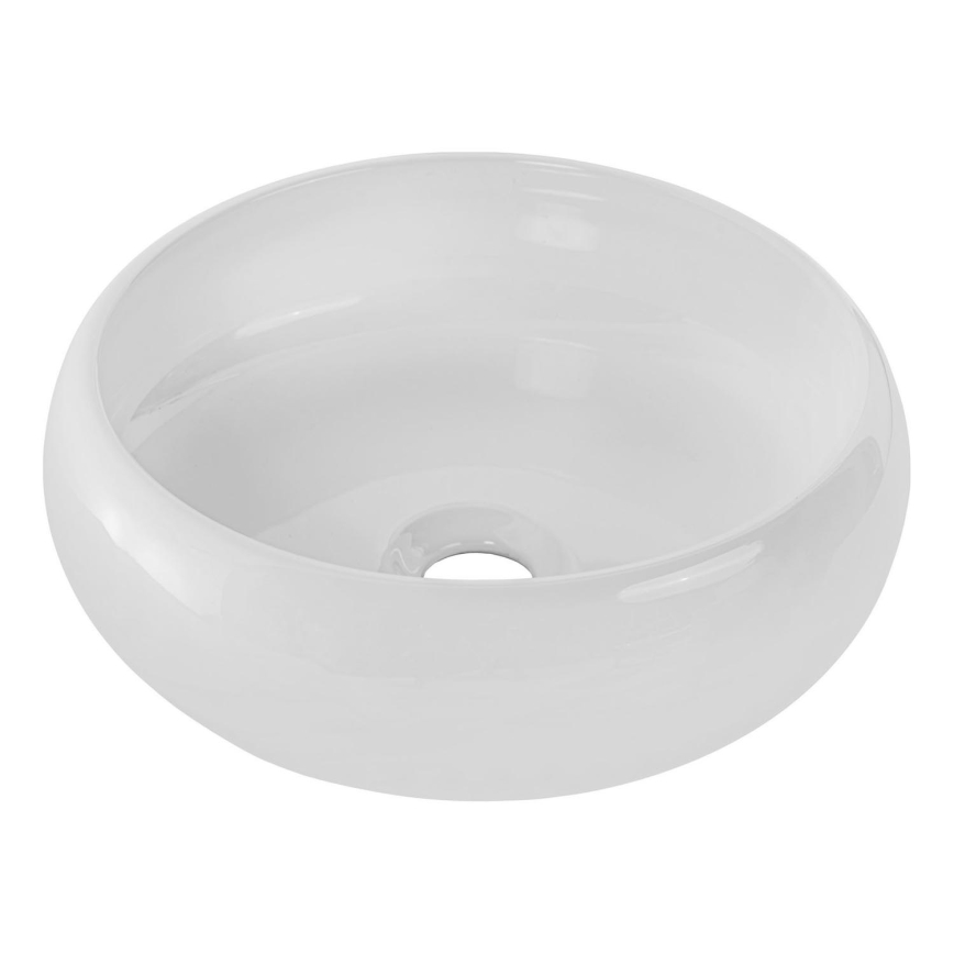 COMAD UN-WIKI-SW - Lavandino da appoggio WIKI diametro 36 cm ceramiche/bianco lucido