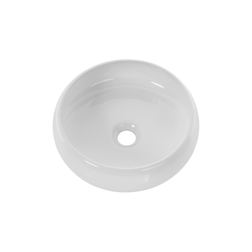 COMAD UN-WIKI-SW - Lavandino da appoggio WIKI diametro 36 cm ceramiche/bianco lucido