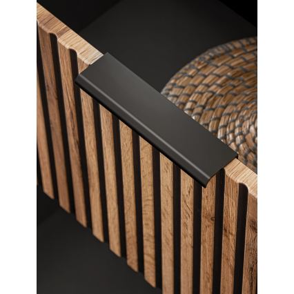 COMAD XILO BLACK WOTAN 82-60-D-2S - Mobile sottolavabo XILO nero/rovere