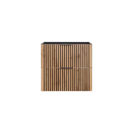 COMAD XILO BLACK WOTAN 82-60-D-2S - Mobile sottolavabo XILO nero/rovere