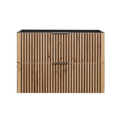 COMAD XILO BLACK WOTAN 82-80-D-2S - Mobile sottolavabo XILO nero/rovere