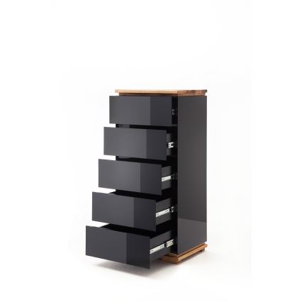 Comò ARVI nero/rovere