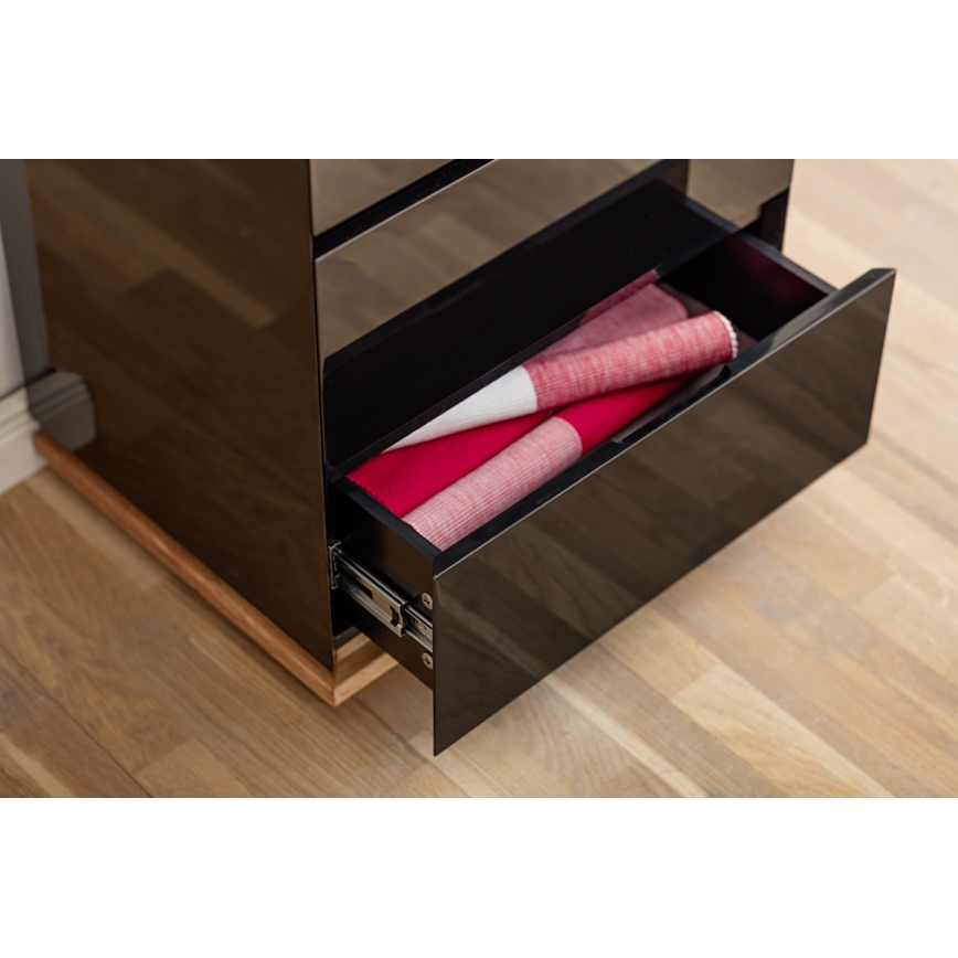 Comò ARVI nero/rovere