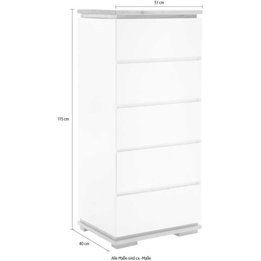 Comò ARVI nero/rovere