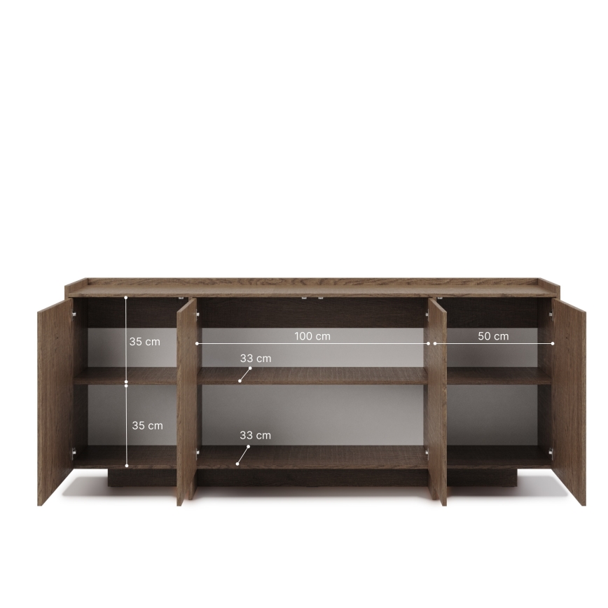 Comò KEMI 200x90x38 rovere