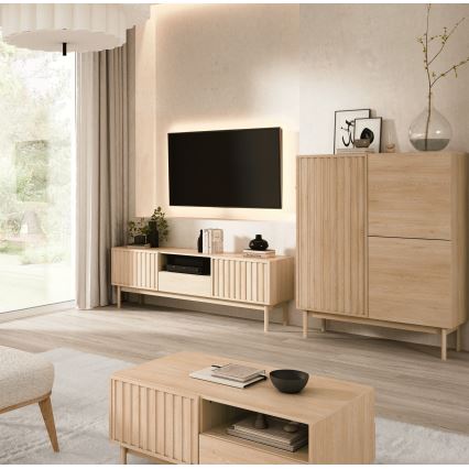 Comò KIOTO 106x130x37 cm rovere Cremona