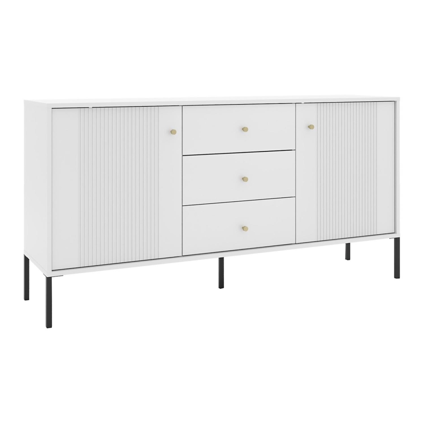 Comò LUE bianco/nero