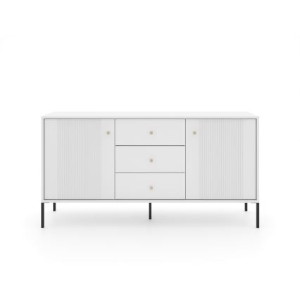 Comò LUE bianco/nero
