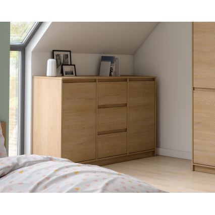 Comò MIYABI 138x86x40 cm rovere Cremona