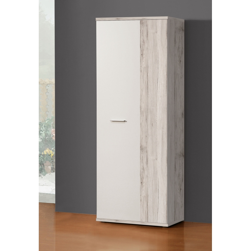 Comò/Scarpiera SIMO bianco/taupe