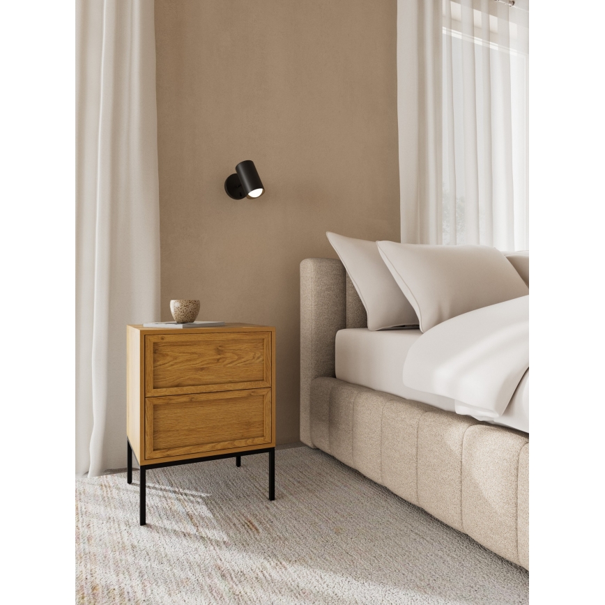 Comodino ALIN 46x40 cm marrone chiaro