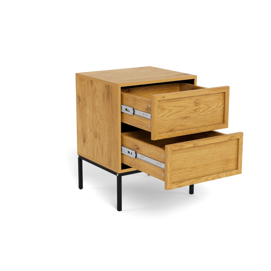 Comodino ALIN 46x40 cm marrone chiaro