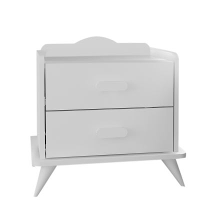 Comodino ANDAZ 58,6x60 cm bianco