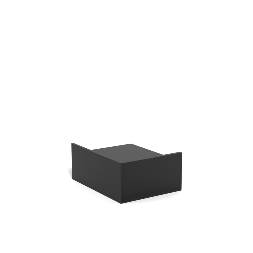 Comodino AVA 40x32 cm nero