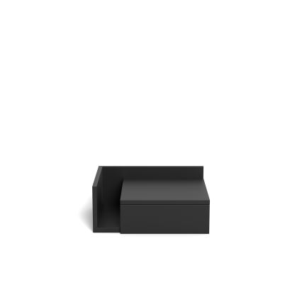 Comodino AVA 40x32 cm nero