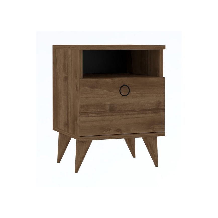 Comodino BARLO 50x40 cm marrone