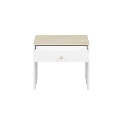 Comodino BUBO 58x69 cm bianco/beige