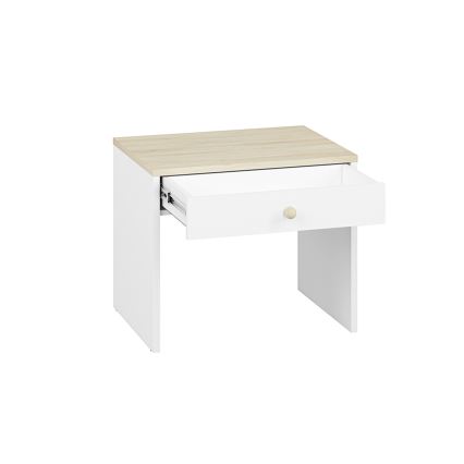 Comodino BUBO 58x69 cm bianco/beige