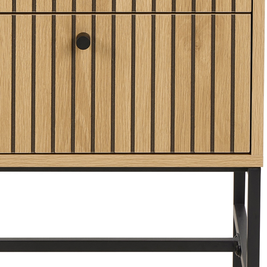 Comodino con cassetti OLIVIA rovere