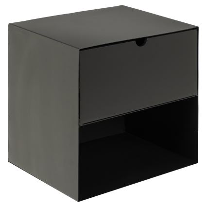 Comodino da parete BEKIM nero