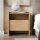 Comodino JAPANDI 53x60 cm, rovere Cremona