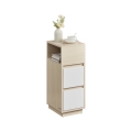 Comodino KELO 25x30 cm marrone/bianco