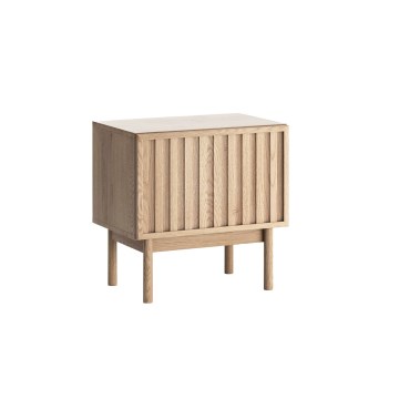 Comodino KIOTO 53x53 cm in rovere Cremona