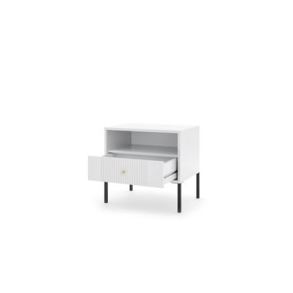 Comodino LUE 54x39 cm bianco/nero
