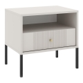 Comodino LUE beige/nero