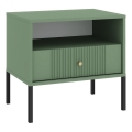 Comodino LUE verde/nero
