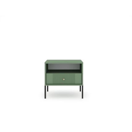 Comodino LUE verde/nero