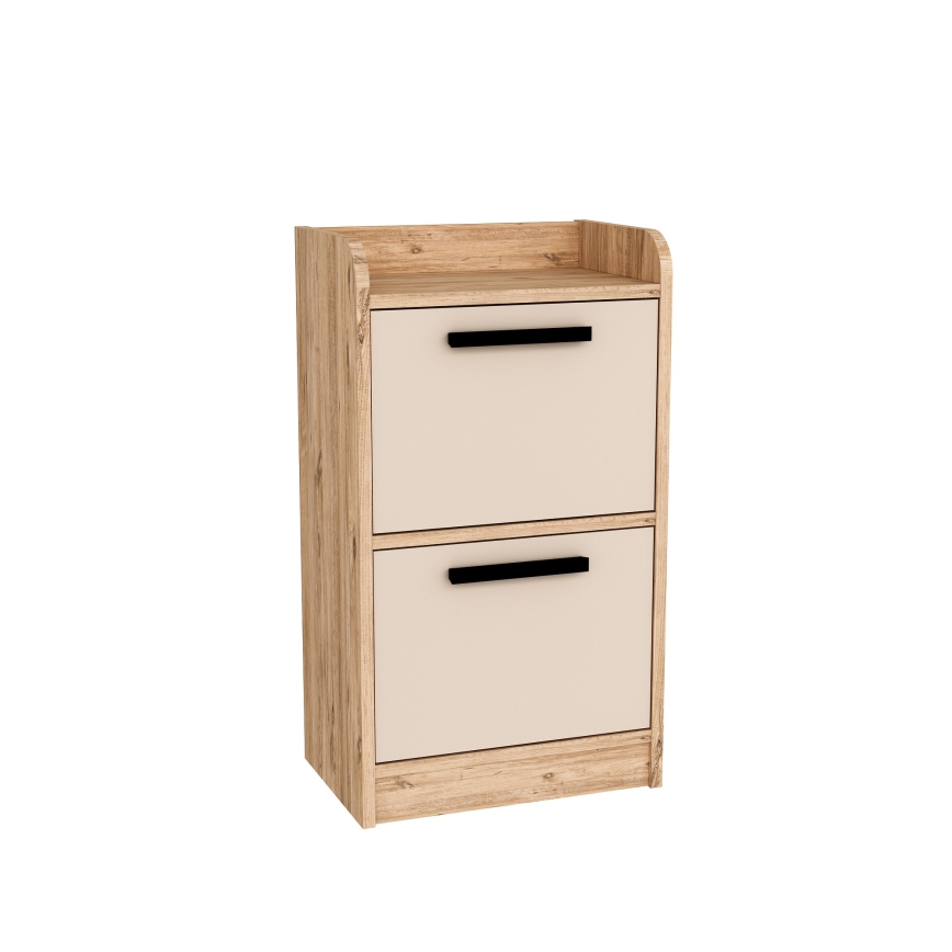 Comodino LUSES 79,4x45 cm pino atlantic/beige