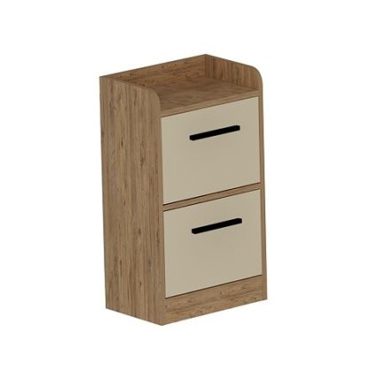 Comodino LUSES 79,4x45 cm pino atlantic/beige
