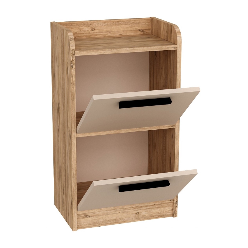 Comodino LUSES 79,4x45 cm pino atlantic/beige