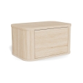 Comodino MADERA 46x30 cm rovere bianco