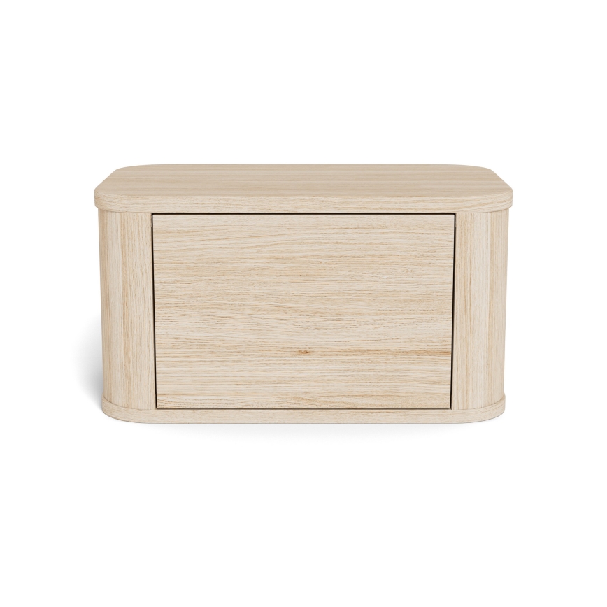 Comodino MADERA 46x30 cm rovere bianco