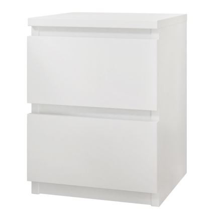 Comodino MALWA 40x40 cm bianco opaco