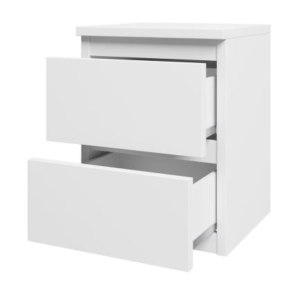 Comodino MALWA 40x40 cm bianco opaco