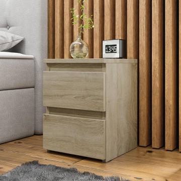 Comodino MALWA 40x40 cm marrone