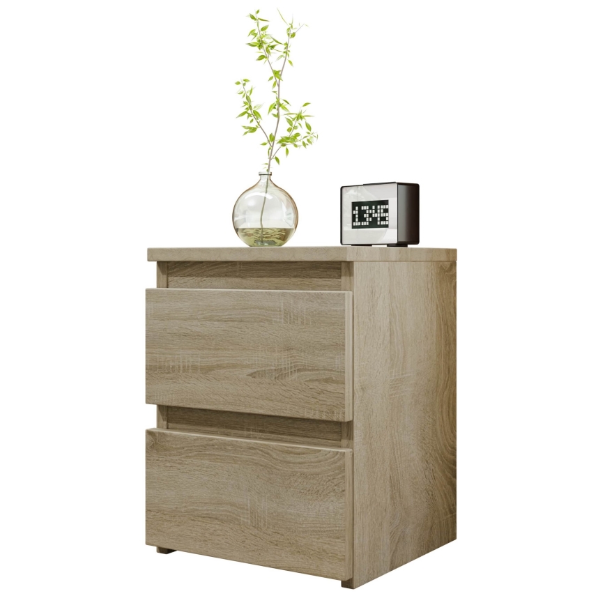 Comodino MALWA 40x40 cm marrone