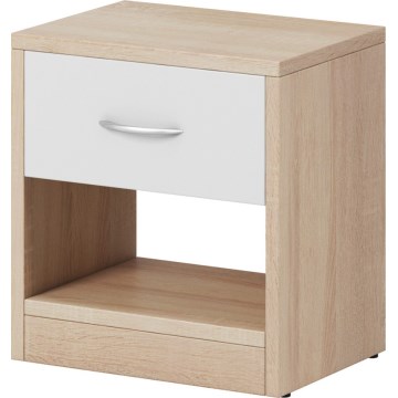 Comodino NED rovere sonoma/bianco