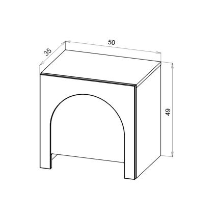 Comodino NIO bianco