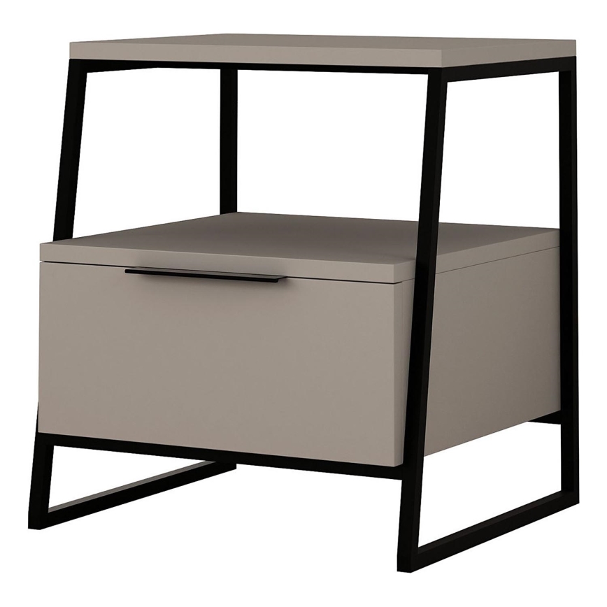 Comodino ORI nero/taupe