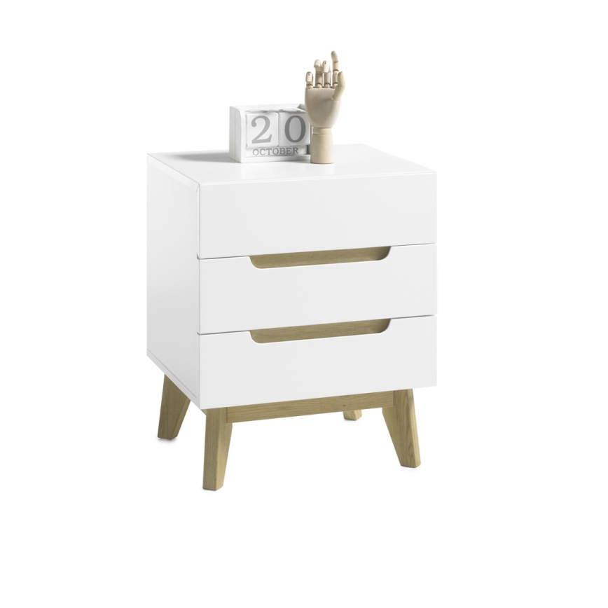 Comodino SINIRA bianco